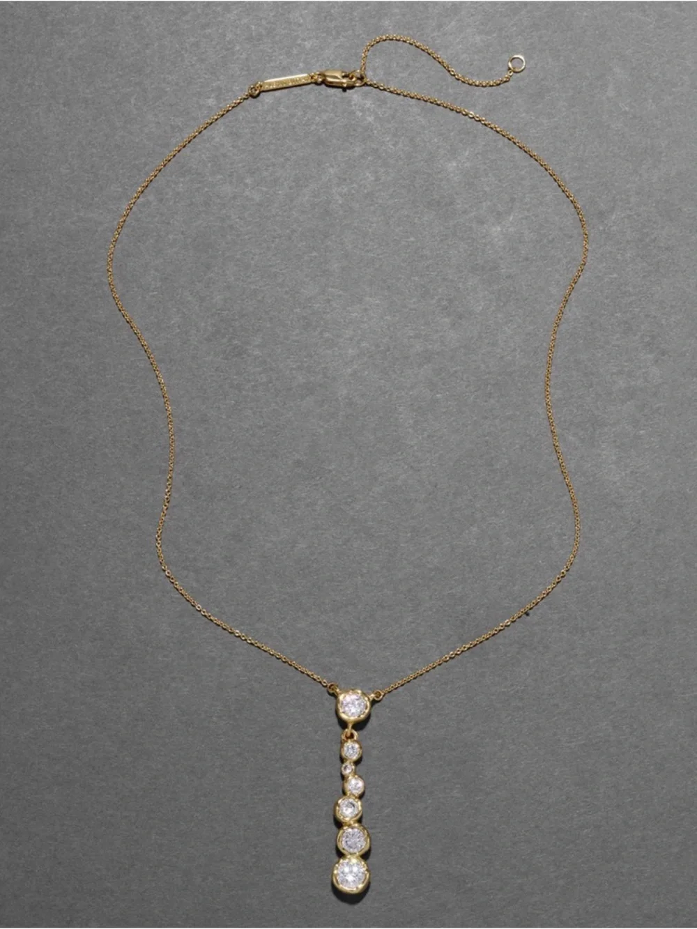 ALEXIS BITTAR Asterales Bubble Necklace Gold Clear C Z MY16 - Picture 1 of 7